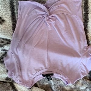 lavender cropped knot tee! ♡